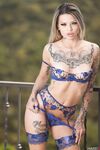 Lavishly Tattooed Hottie Tera Winters Poses Passionately Outdoors