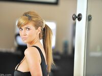 Patricia FTV In Tight Black Dress Pulls Off