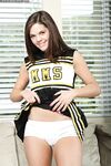 Uniformed Cheer Girl Elizabeth Anne Takes Off Her