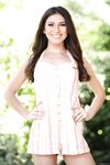 Smiley Brunette With Natural Tits Poses Naked In
