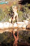Dazzling Blonde Babe Krissy Lynn In Yellow Bikini