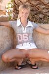 Dishy Blonde Teen Kata Strips In Public Then