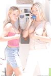 Kata And Her GF Show Tits Outdoors Then