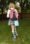 Tight Schoolgirl Teen Kasia In Mini Skirt Flashes