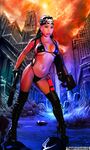 Exotic Action Babe With Gun Genevive Valente Poses