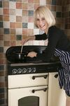 Mature Blonde Hazel May In Nylons And High