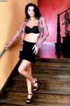 Hot Brunette Ambra Tomassi Strips Her Garments And