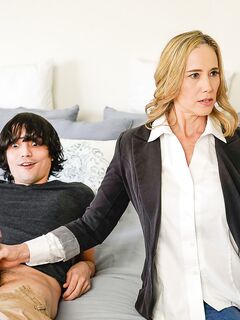 Lilly James Hops On Stepson's Cock And Rides
