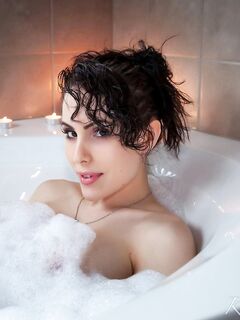 There Is Foam All Over Katie Banks' Body